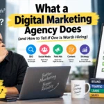 What a Digital Marketing Agency Does and how SEO, social media, paid ads, content, and strategy help businesses grow.
